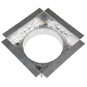 RS PRO Galvanised Steel Spigot Plate 125 mm Length, Width 125 mm, Duct Size 100 mm 432-873