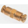 Norgren 18 Series Brass Pneumatic Fitting Tube-To-Tube Push In 8 mm 180200800