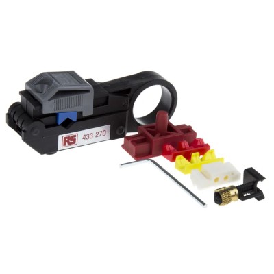 RS PRO Coaxial Insulated Wire Stripper 2.5-7.6 mm Stripping Range 7.6 mm Overall Length Insulated Handle 4320-0337