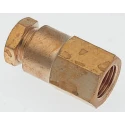 Norgren ENOTS Series Pneumatic Fitting Brass to BS 2874, Threaded-to-Tube G1/4 Female to Push In 6 mm 182260628