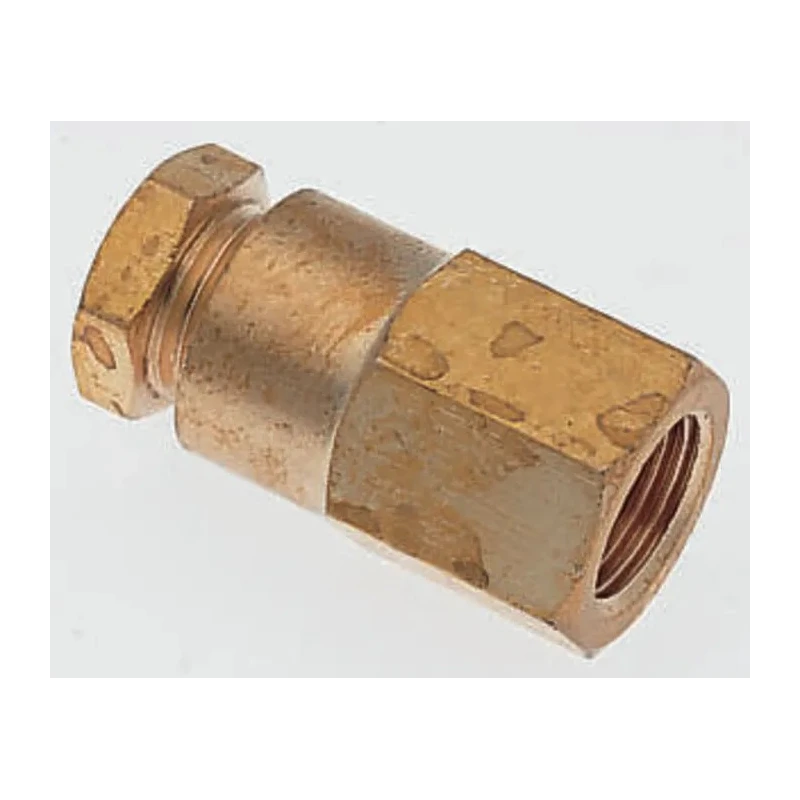 Norgren ENOTS Series Pneumatic Fitting Brass to BS 2874, Threaded-to-Tube G1/4 Female to Push In 6 mm 182260628