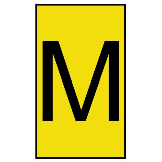 HellermannTyton Ovalgrip Slide-On Cable Marker, Black Legend, Yellow Marker, 2.5mm to 6mm Cable Diameter, PVC 901-10464