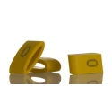HellermannTyton Ovalgrip Slide-On Cable Marker, Black Legend, Yellow Marker Colour, Pre-Printed '0', 2.5 to 6 mm 901-10478