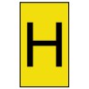 HellermannTyton Ovalgrip Slide-On Cable Marker Black Pre-Printed "H" for 2.5-6 mm Cable Diameter 901-10459