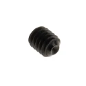 RS PRO Steel M2.5 x 3 mm Grub Screw Plain Cup Black, DIN 916 Hexagon Socket 431-993