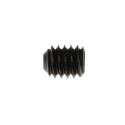 RS PRO Steel M2.5 x 3 mm Grub Screw Plain Cup Black, DIN 916 Hexagon Socket 431-993