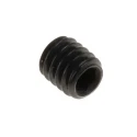 RS PRO Steel M2.5 x 3 mm Grub Screw Plain Cup Black, DIN 916 Hexagon Socket 431-993