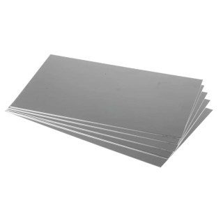 RS PRO Aluminium Metal Sheet 200 mm x 300 mm, 1.2 mm Thick 434-043