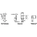 HARWIN Shorting Link Straight Male Blue Closed Top 2 Way 1 Row 5.08 mm Pitch D3086-97