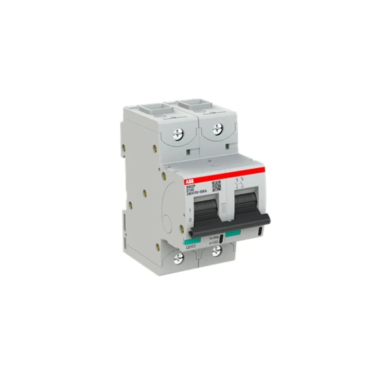 ABB High Performance S800N Miniature Circuit Breaker, 2-Pole, 100A, Type D, 690V AC, 250V DC, 36 kA Breaking 2CCG001242R0001