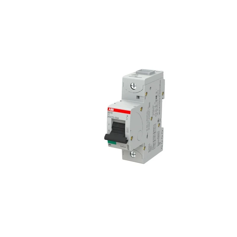 ABB High Performance S800S Miniature Circuit Breaker, 1-Pole, 63A, Type C, 690V AC, 250V DC, 50kA 2CCS861001R0634 S801S-C63