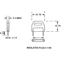 HARWIN Shorting Link Closed Top Male Connector 2 Contacts 10.16 mm Pitch D3088-97
