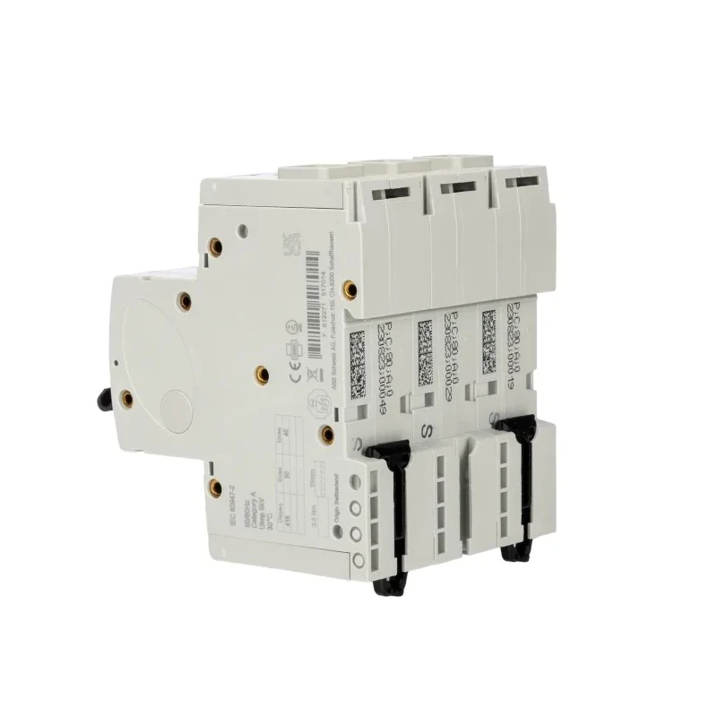 ABB High Performance S800S Miniature Circuit Breaker, 3-Pole, 80A, Type C Tripping, 690V AC, 250V DC, 50kA 2CCG001232R0001
