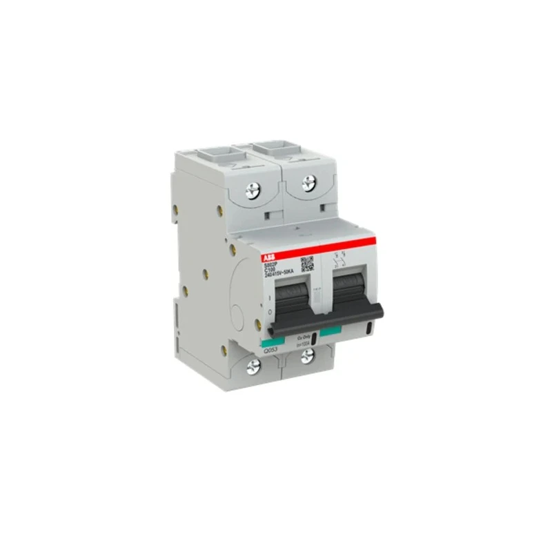 ABB High Performance S800N Miniature Circuit Breaker, 2-Pole, 100A, Type C, 690V AC, 250V DC, 36 kA Breaking 2CCG001230R0001