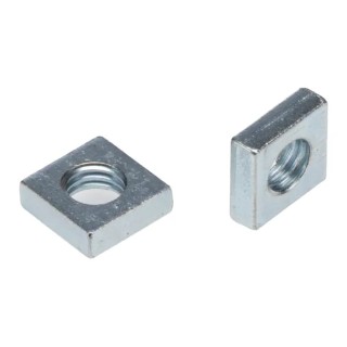 RS PRO Steel Square Nut M8 13mm Left Hand Thread Bright Zinc Finish DIN 562 Grade 8.8 837-307