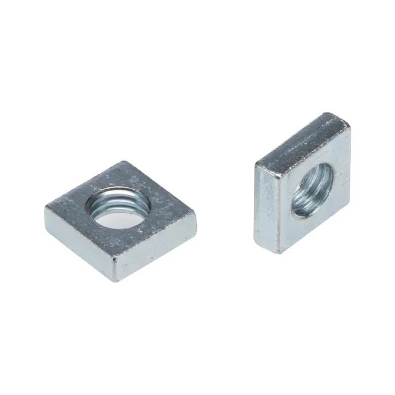 RS PRO Steel Square Nut M8 13mm Left Hand Thread Bright Zinc Finish DIN 562 Grade 8.8 837-307