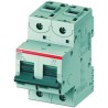 ABB High Performance S800S Miniature Circuit Breaker, 2-Pole, 63A, Type B Tripping, 690V AC, 250V 2CCS862001R0635 S802S-B63