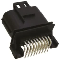 JAE Waterproof Right Angle Through Hole PCB Header 18 Contacts 2.5 mm Pitch 2 Row Shrouded MX23A 