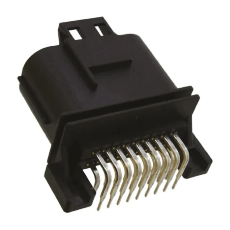JAE Waterproof Right Angle Through Hole PCB Header 18 Contacts 2.5 mm Pitch 2 Row Shrouded MX23A 