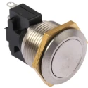 NEUTRAL 76-95 Series Vandal Resistant Momentary Push Button Switch Panel Mount SPDT 19.2 mm Cutout IP67 250V AC 76-9510/4044