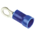 RS PRO PLASTI-GRIP Insulated Crimp Ring Terminal M3.5 Stud Size 16 AWG 14 AWG Wire Size Blue 34158