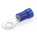RS PRO PLASTI-GRIP Insulated Crimp Ring Terminal M4 Stud Size 16 AWG 14 AWG Wire Size Blue 34160