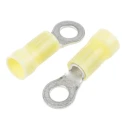 RS PRO PLASTI-GRIP Insulated Crimp Ring Terminal M5 Stud Size 12 AWG 10 AWG Wire Size Yellow 160292