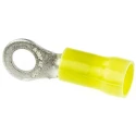 RS PRO PLASTI-GRIP Insulated Crimp Ring Terminal M5 Stud Size 12 AWG 10 AWG Wire Size Yellow 160292