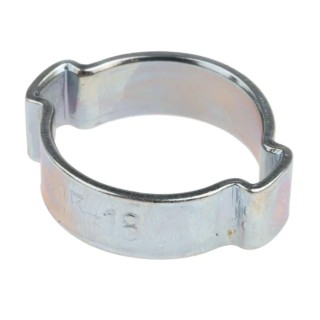 RS PRO Steel O Clip Hose & Jubilee Clip Zinc Plated Steel 8mm Width 15-18mm ID 436-421