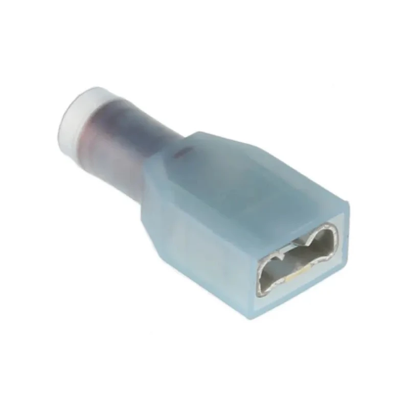 RS PRO PIDG FASTON .250 Blue Insulated Female Spade Connector Crimp 6.35 x 0.81 mm Tab Size 13 AWG to 12 AWG 735160