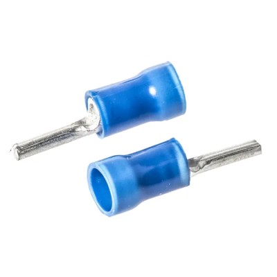 TE Connectivity PLASTI-GRIP Insulated Tin Crimp Pin Connector 16 AWG to 14 AWG 1.8 mm Pin Diameter 6.8 mm Pin Length 165075