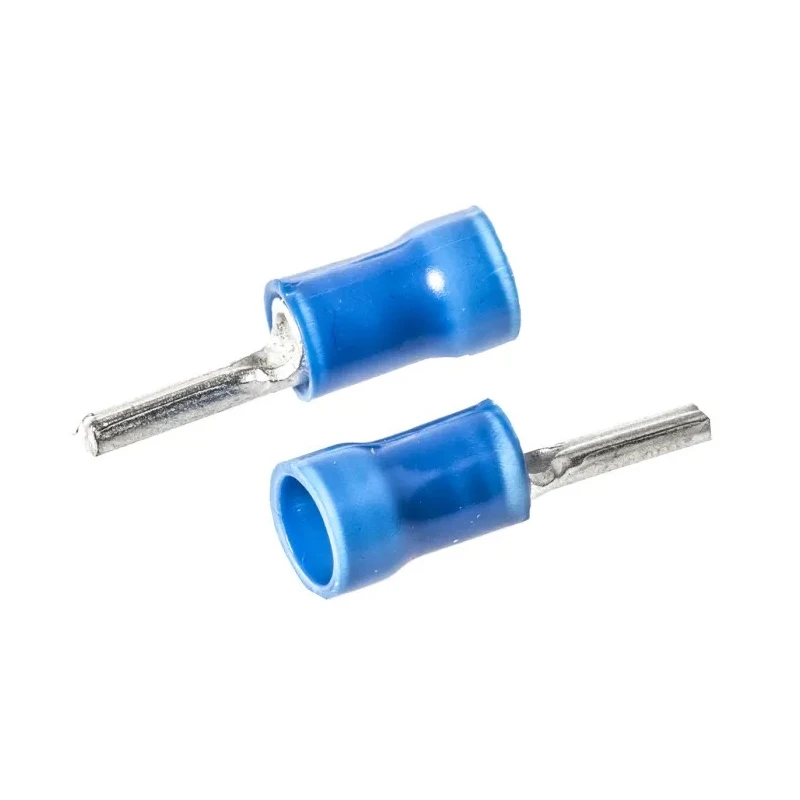 TE Connectivity PLASTI-GRIP Insulated Tin Crimp Pin Connector 16 AWG to 14 AWG 1.8 mm Pin Diameter 6.8 mm Pin Length 165075