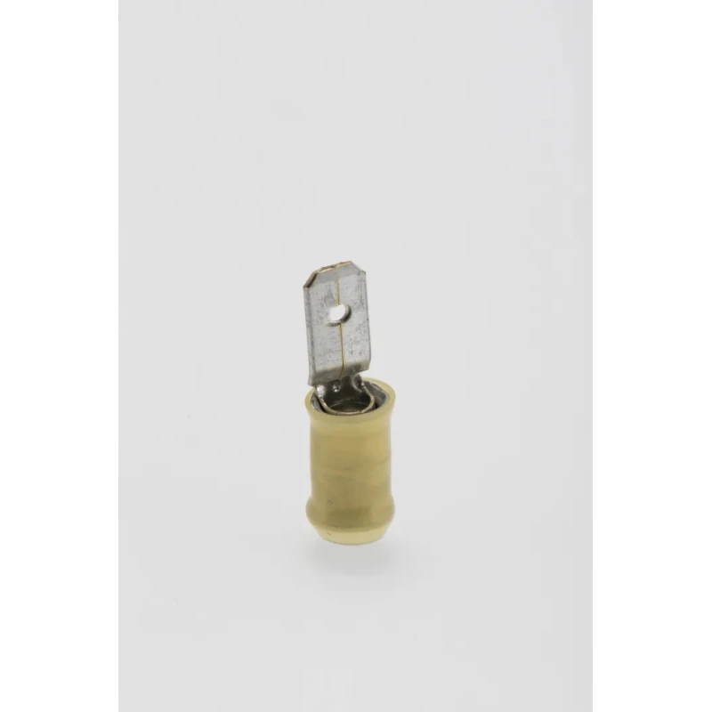RS PRO PIDG FASTON .250 Yellow Insulated Male Spade Connector, Crimp, 6.35 x 0.81 mm Tab Size 11 AWG to 10 AWG 141085-2