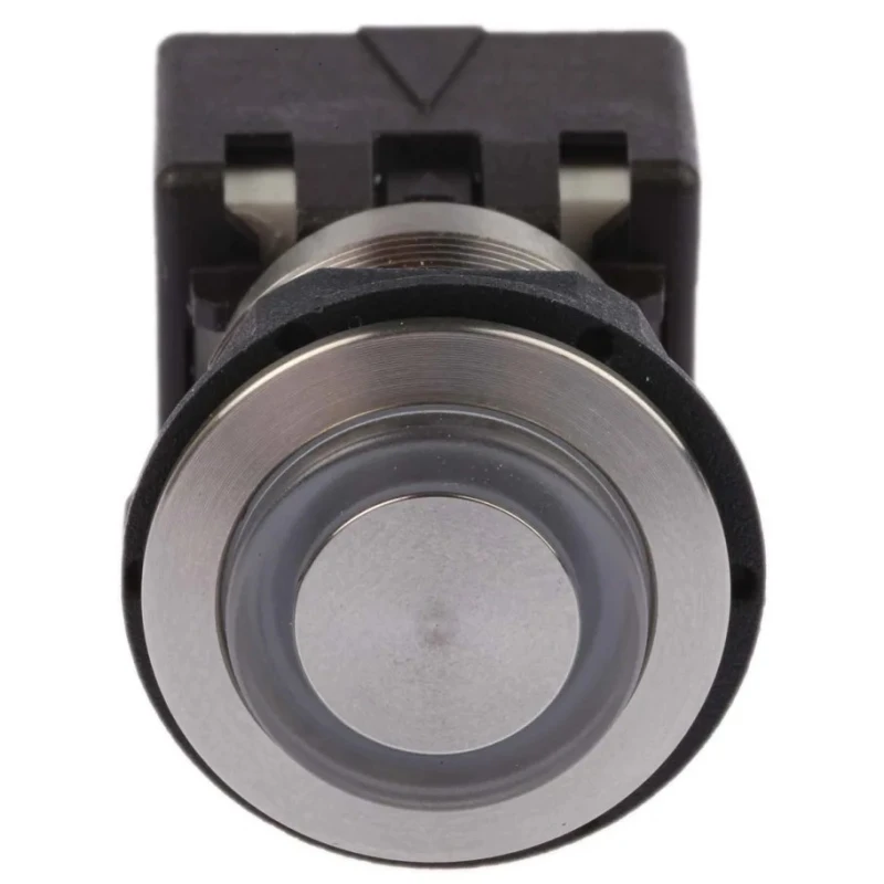 Schurter MSM LA 19 Series Illuminated Push Button Switch, Latching, Panel Mount, DPDT, Blue LED, IP64 1241.6824.1124000