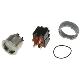 Schurter MSM LA 22 Series Push Button Switch Latching Panel 22 mm Cutout DPDT RGB LED IP00 IP64 125 V dc 1241.6831.1120000