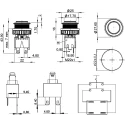 Schurter MSM LA 22 Series Push Button Switch Latching Panel 22 mm Cutout DPDT RGB LED IP00 IP64 125 V dc 1241.6831.1120000