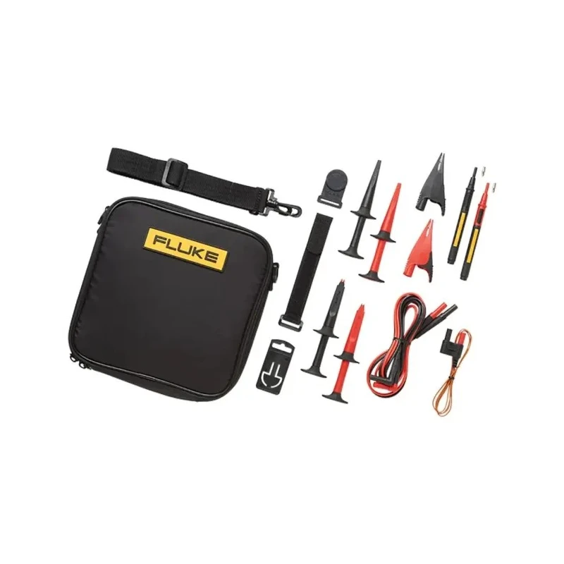 Fluke Industrial Test Lead Kit with Hook Clip, Shrouded 4 mm, Crocodile Clip, Operating Temperature -40°C to 260°C TLK289
