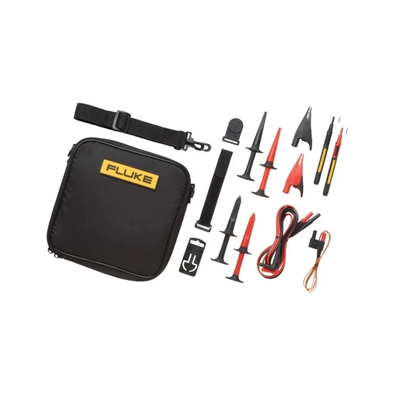Fluke Industrial Test Lead Kit with Hook Clip, Shrouded 4 mm, Crocodile Clip, Operating Temperature -40°C to 260°C TLK289