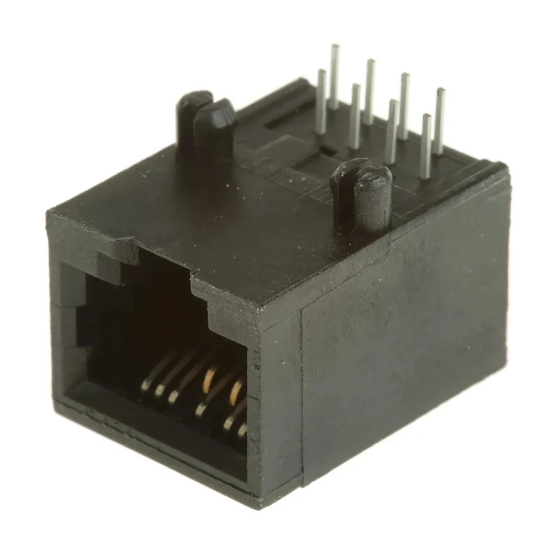 Bel-Stewart SS-71 Series RJ45 Connector Female, Through Hole, Cat5 Unshielded Right Angle 1 Port 8 Way RJ45