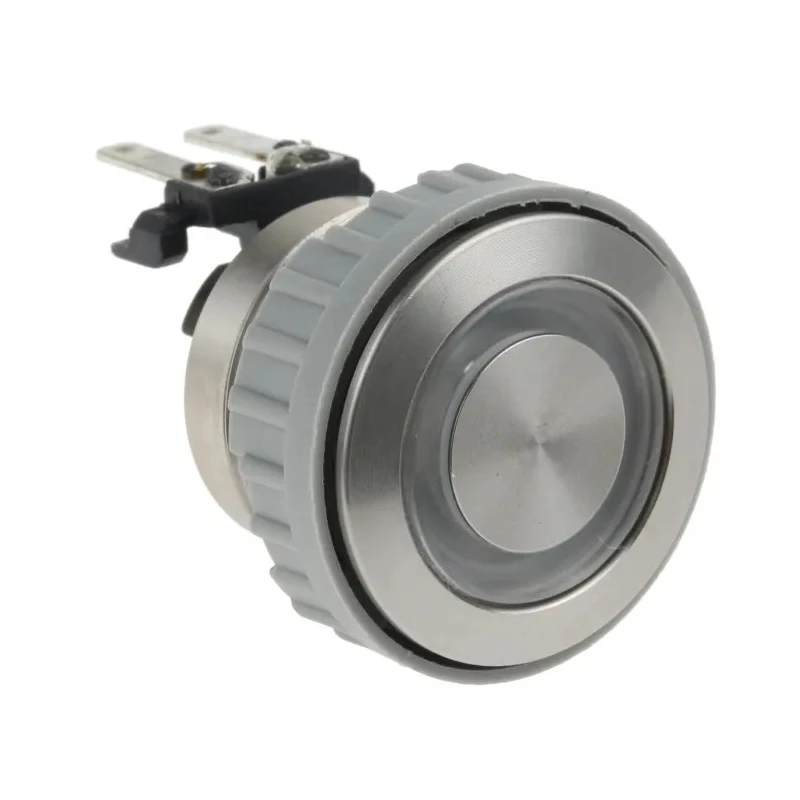Schurter Illuminated Push Button Switch, Latching, Panel Mount, 22 mm Cutout, DPDT, Blue LED, IP40, 125 V 1241.6834.1124000