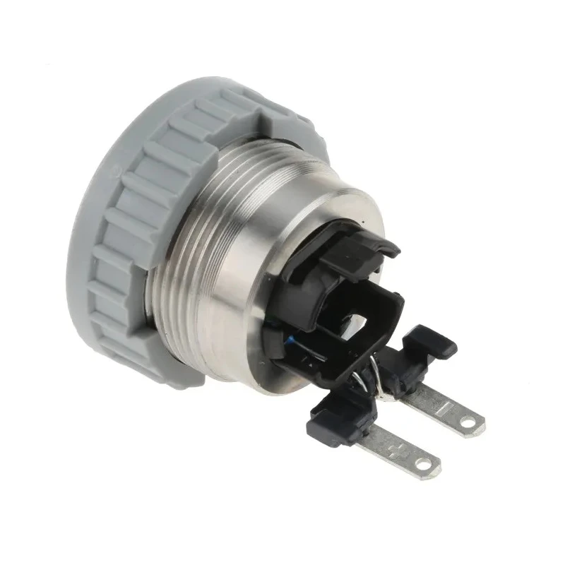 Schurter Illuminated Push Button Switch, Latching, Panel Mount, 22 mm Cutout, DPDT, Blue LED, IP40, 125 V 1241.6834.1124000