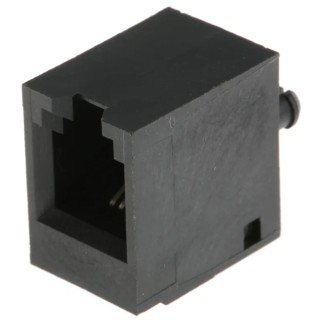 Bel-Stewart SS-65 Series RJ22 Connector Female Through Hole Unshielded Straight 1 Port 4 Way RJ22