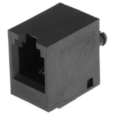 Bel-Stewart SS-65 Series RJ22 Connector Female Through Hole Unshielded Straight 1 Port 4 Way RJ22