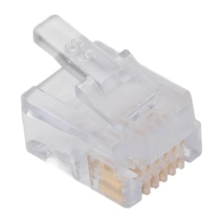 Bel-Stewart 940-SP Series RJ25 Connector Male Cable Unshielded Straight 1 Port 6 Way RJ25