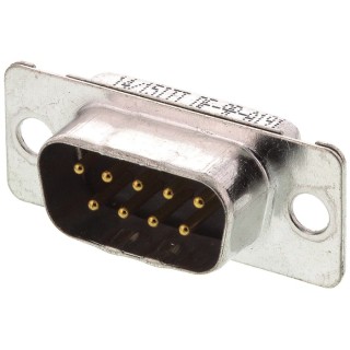ITT Cannon D-Sub Connector Original D 9 Way Straight Panel Mount Male 120 in Through Hole 121073-2290 D