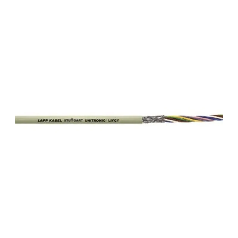 Lapp UNITRONIC LiYCY Data Cable 2 Cores 0.75mm² 20 AWG Screened Stranded Grey PVC Sheath 100 m 0034702-100