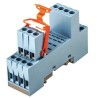 Omron MRC 14-Way 250V AC DIN Rail Relay Socket for 4-Pole QRC Series S9-M