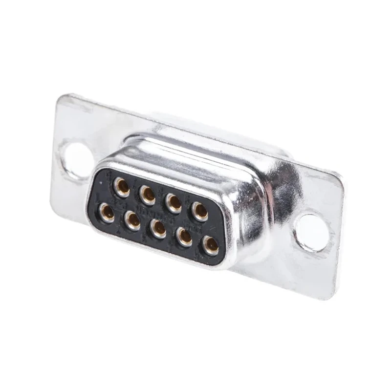 ITT Cannon ORIGINAL D 9 Way Straight Panel Mount D-Sub Connector, 5A, 1.25kV, Steel Housing, Gold over Nickel 121073-2305 D