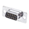 ITT Cannon ORIGINAL D 9 Way Straight Panel Mount D-Sub Connector, 5A, 1.25kV, Steel Housing, Gold over Nickel 121073-2305 D
