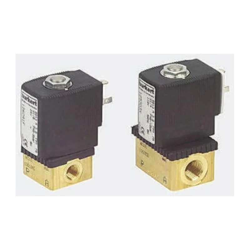 Burkert 2 Port NC Brass Body Solenoid Valve 110V AC 3mm Orifice Diameter 10 bar Max Pressure 126093